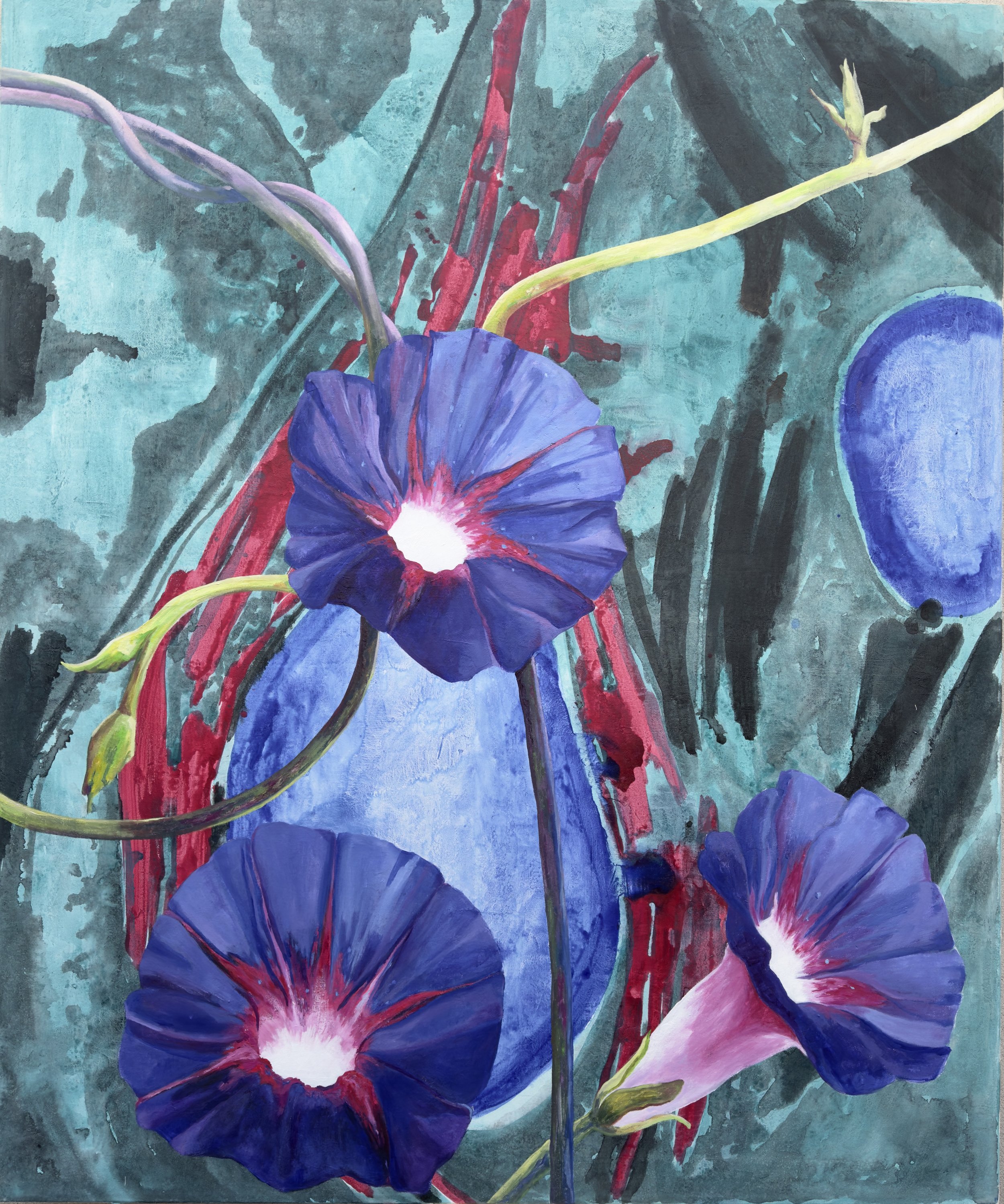 9. Morning glory, 2023, akril, platno, 150 × 180 cm.jpeg