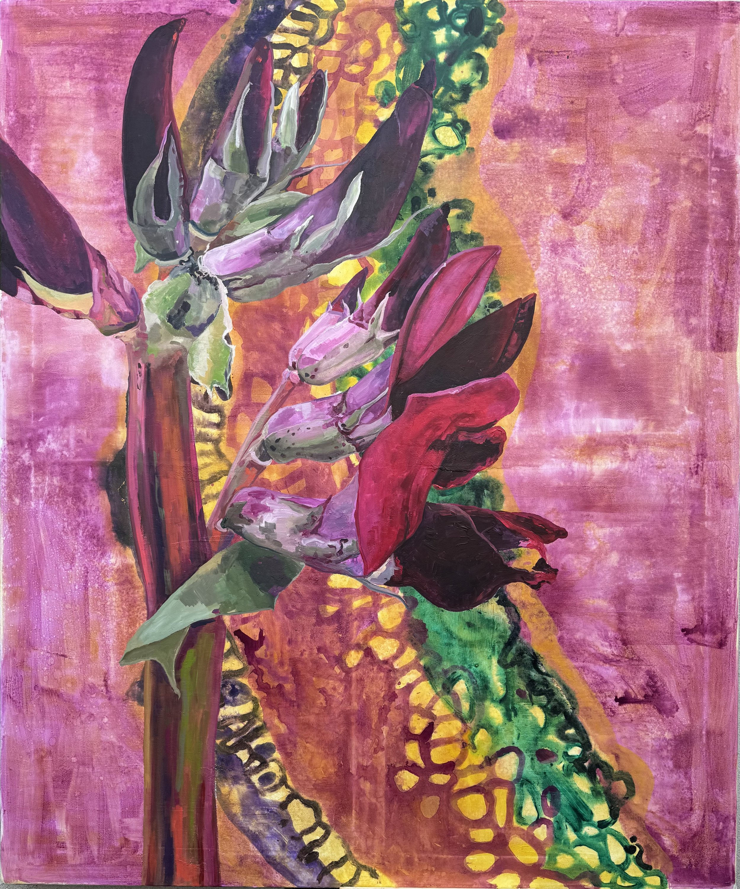 10. Rdeči bob, 2023, akril, platno, 150 × 180 cm.jpeg