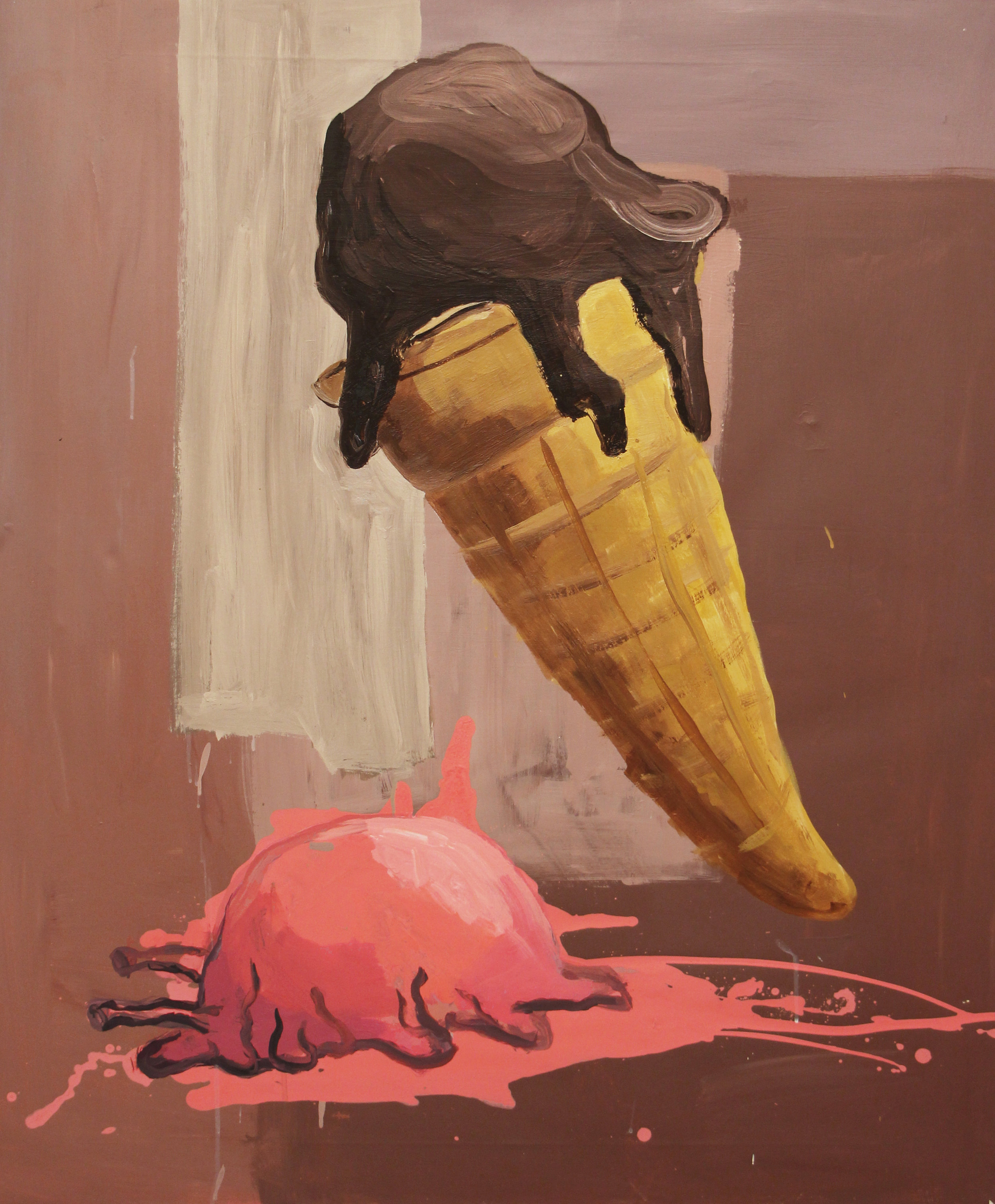 Sladoledni polž, acrylic on canvas, 110x120 cm, 2007